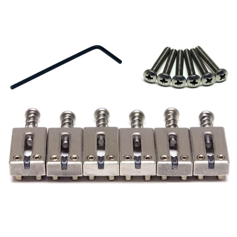 Graph Tech String Saver Strat Style Steel Saddles 2 1/16" PG-8000-00 image 1