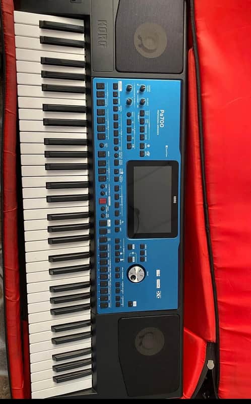Korg Pa700 Professional Arranger - Blue Used in mint conditon image 1