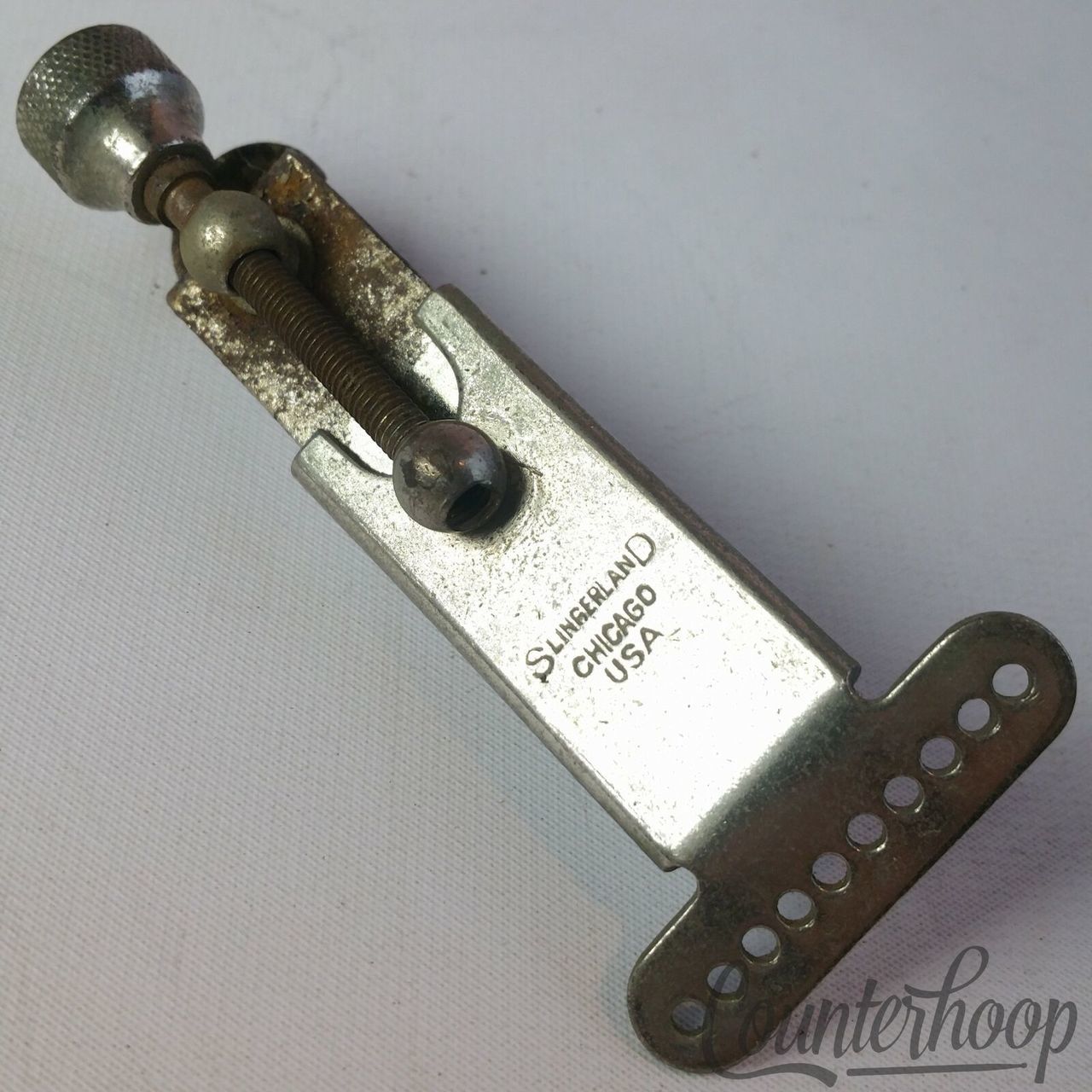 Slingerland Marching Snare Drum Strainer Nickel Vintage 30s-50s Parade Chicago* — main photograph