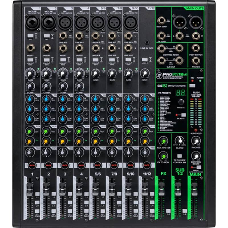 Mackie PROFX12V3 12 Channels Mixer with Effects and USB - Black image 1