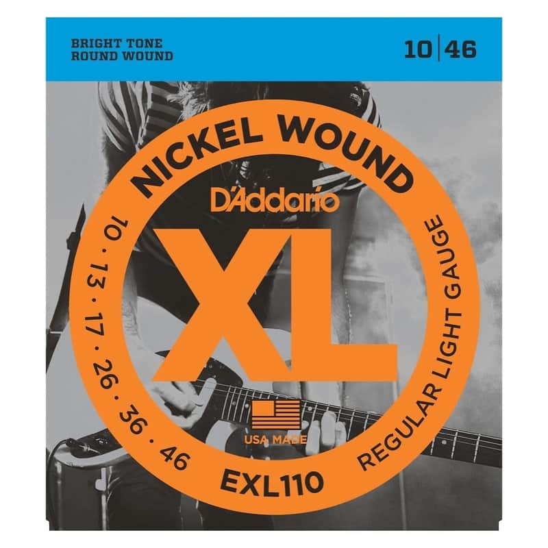 D'Addario EXL110 Nickel Wound Regular Light Electric Guitar Strings, .010 - .046 image 1