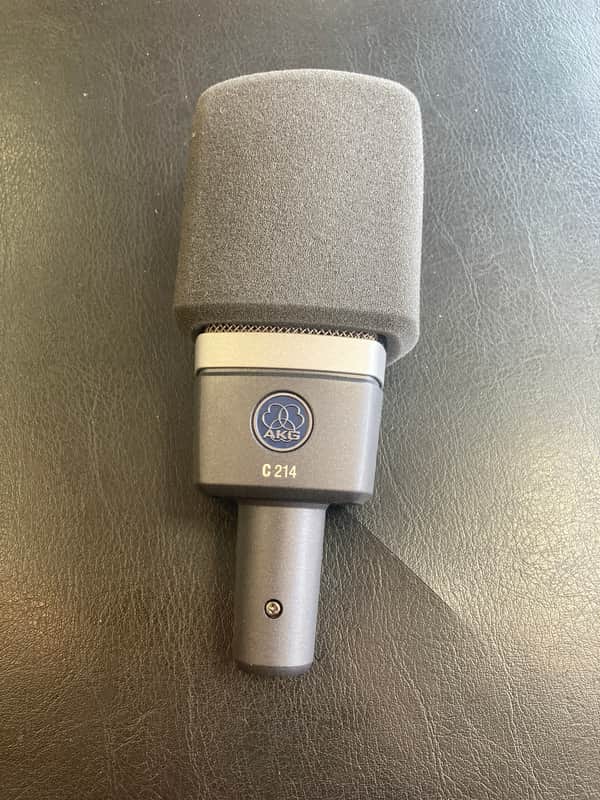 AKG C214 Large Diaphragm Cardioid Condenser Microphone 2010s - Black image 1