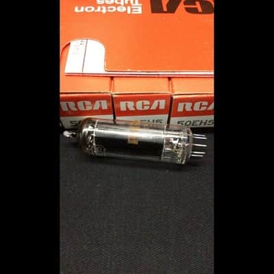 FULL SLEEVE (5) NOS RCA 50EH5 Black Plate Radio VACUUM TUBES Tested 9.9750 image 3