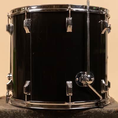 1970s Rogers 16x18 Jet Black Pearl Floor Tom image 5