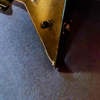 Custom Full size "Mini" Flying V Black and Gold sparkle image 7