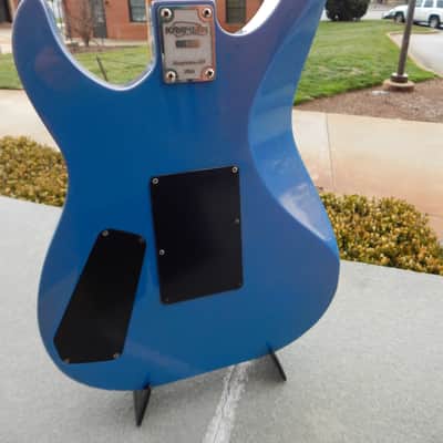 Kramer Pacer 1985 - Flip Flop Blue/Purple Tilted Bridge Pickup image 9
