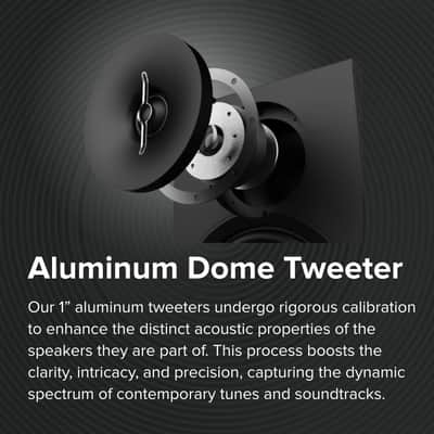 ELAC Debut 3.0 DC53-BK Center Channel Speaker, Black Ash - 1” Aluminum Dome Tweeter & Dual 5.25” Aramid Fiber Woofers - 2-Way Bass Reflex - 57Hz to 38KHz Response image 3