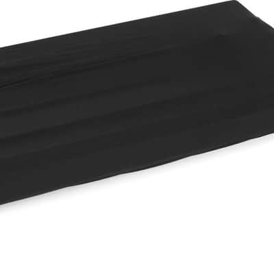 On-Stage KDA7088 88-key Keyboard Dust Cover - Black Bundle with Alesis SP-2 Universal Sustain Pedal image 1