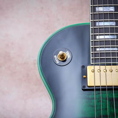 GIBSON USA Custom Shop M2M Les Paul Custom Widow "Green Widow + Ebony" (2024) image 9