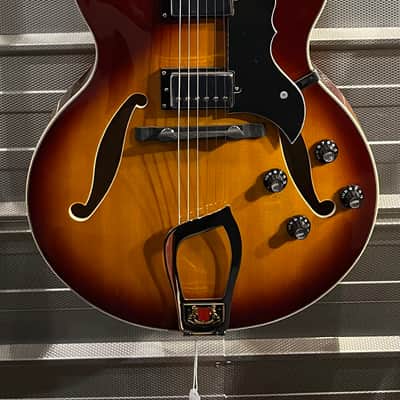 Hagstrom HJ800 Jazz Guitar 2021 Vintage Sunburst Gloss image 2