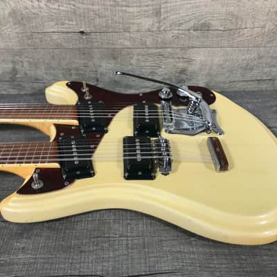 Mosrite Joe Maphis Mark XVIIII Double Neck 1968 White image 5