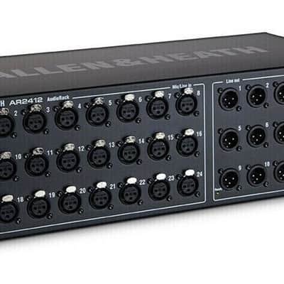 Allen & Heath AR2412 Remote Audio Rack for GLD Digital Mixing System, 24 In/12 Out, Black (AH-AR2-2412-BLK) image 1