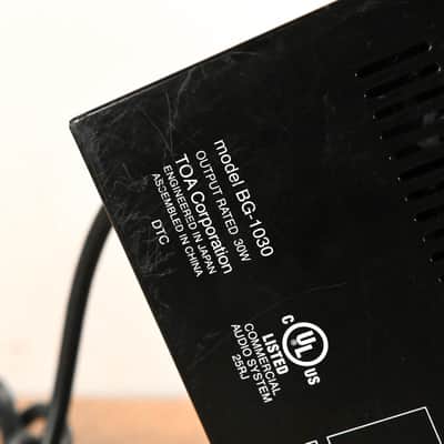 TOA BG-1030 5-Channel Mixer/Amplifer CG01QYY image 11