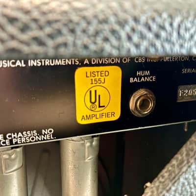 1982 Fender Champ II – Rivera Era – 18W 6V6 – 12" Eminence Red White & Blues image 10