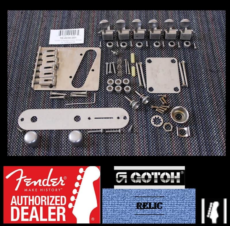 Fender/Gotoh Aged/Relic Telecaster Nickel Hardware Set w/ | Reverb