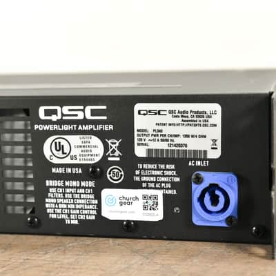QSC PL340 Powerlight 3 Series 2-Channel Power Amplifier CG002LA image 14