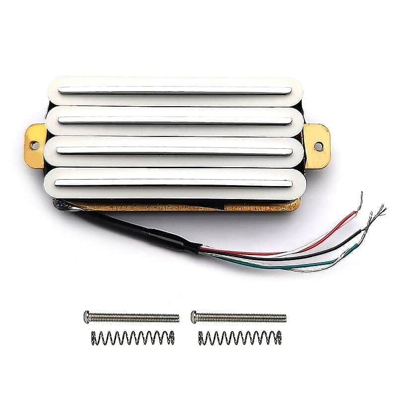 White Guitar Double Hot Blades Humbucker Pickup image 1