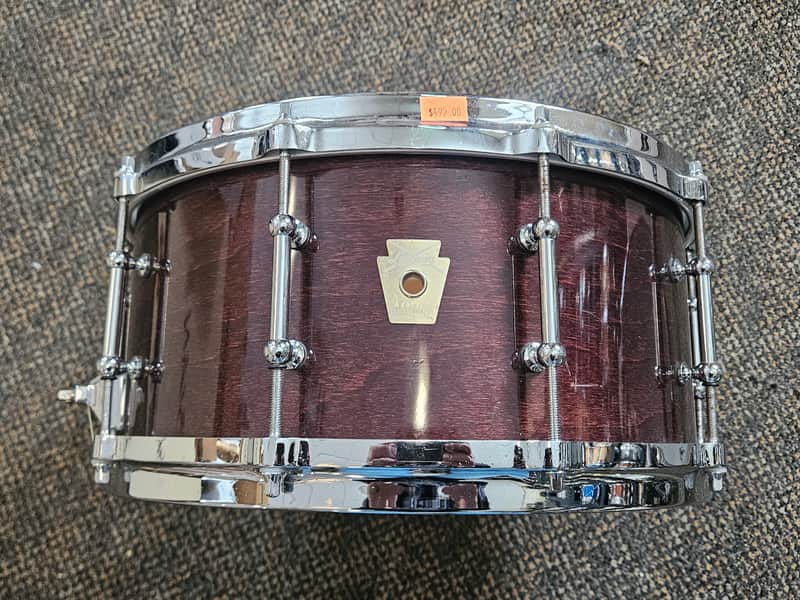 Ludwig Classic Maple 6.5x 14 snare Mahogany Stain image 1