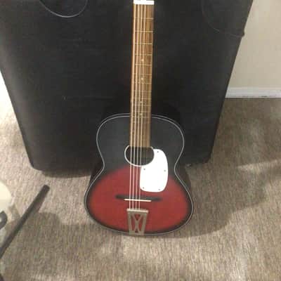Vintage Silvertone H604 Parlor Acoustic Guitar Sunburst | Reverb