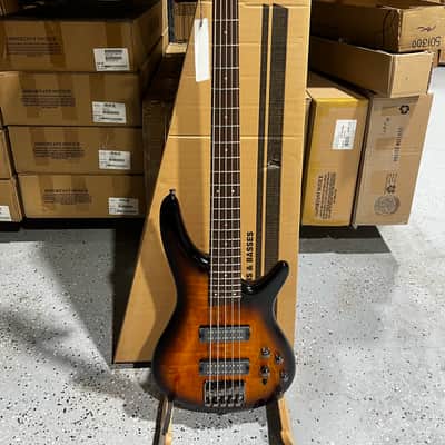 Ibanez Standard SR405E 5-string Bass Guitar - Dragon Eye Burst image 1