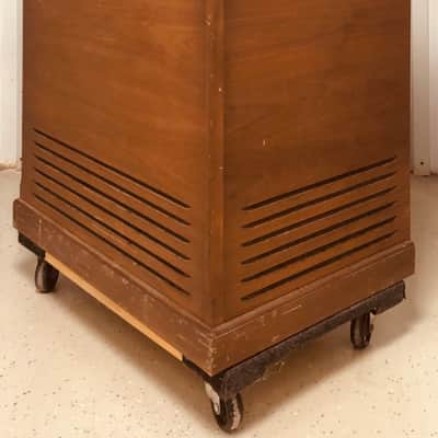 VINTAGE 1975 Leslie Speaker Cabinet 710 w/ Trek II Crossover for Hammond Organ image 3