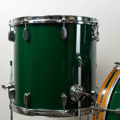 Q Drum Co "Forest Green" Maple Drum Kit image 3