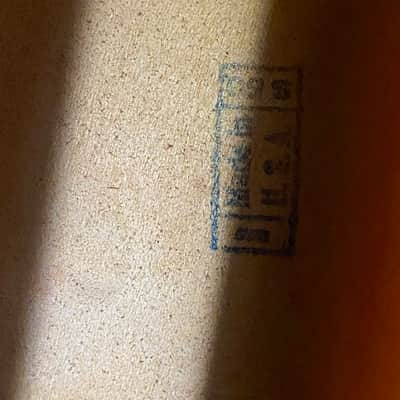 Silvertone H708 by Harmony Acoustic Archtop Guitar 1947 - Sunburst image 24