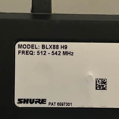 Shure BLX288 / PG58-H9 2010s - Black works great image 3