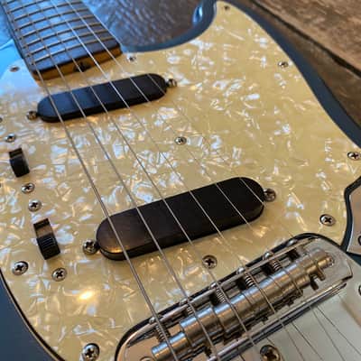 Original Vintage 1969 USA Fender Mustang Lake Placid Blue Competition w/ OHSC. '27' Serial Prefix Kurt Cobain Nirvana image 15