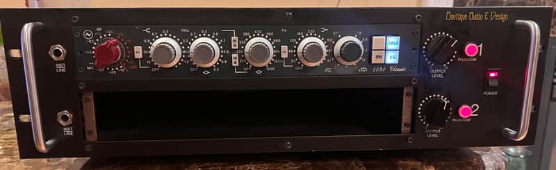 Neve 1081 Classic Mic Pre EQ in dual rack image 1