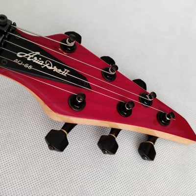 Aria Pro II AQ-65 Aquanote - Arch Top - See-Thru-Red - 1989 JAPAN VINTAGE image 11