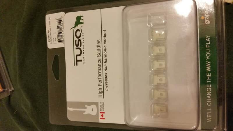 Graph Tech PQ-8501-00 TUSQ Post-2000 Gibson Tune-O-Matic-Style Saddles - 6-String image 1