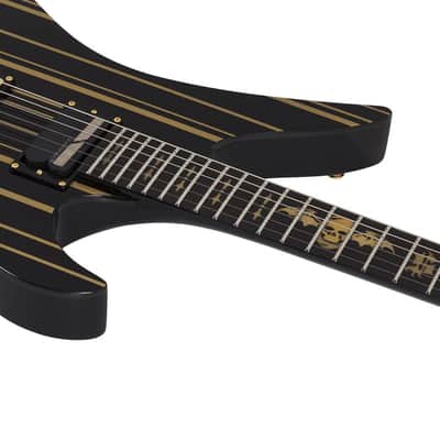 Schecter SCH.1742 Synyster Gates Custom-S Gloss Black w/Gold Stripes image 14