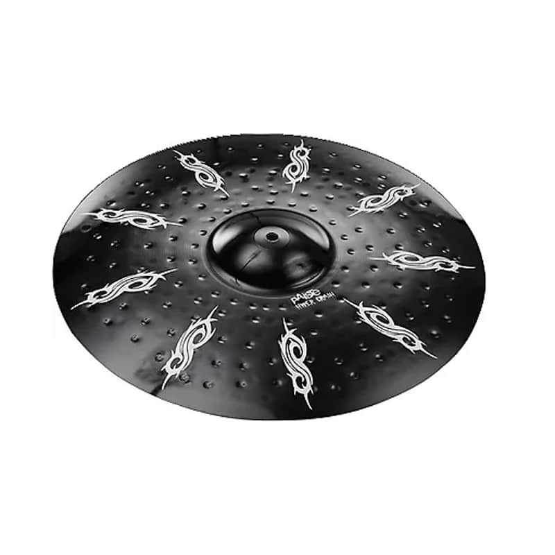 Paiste 18" Black Alpha Joey Jordison Signature Hyper Crash Cymbal 2008 - 2016 image 1