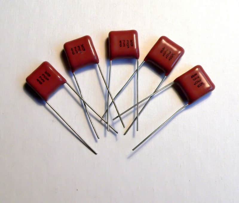 0.047uF 47nF 630V Polyester Radial Capacitor 100 pc Valve Amplifier Radio 0.05uF image 1