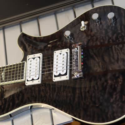 B.C. Rich USA Custom Eagle Archtop Supreme - Trans Black image 3