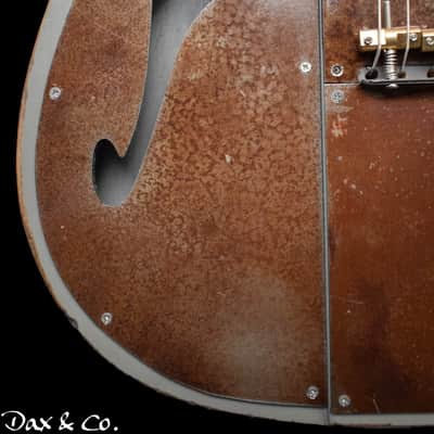 Dax&Co. Ironhorse Deluxe 2022 Grey/Rust patina Guitar W/ Hardshell Case & COA! image 10