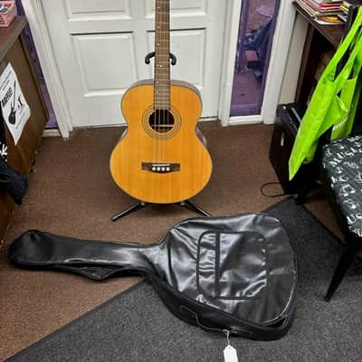 USED FENDER BG-32 NAT Acoustic Bass 4-String Guitar Natural w/ Gig Bag Local Pickup image 1