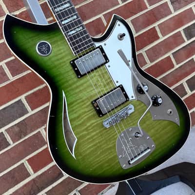 Novo Miris JHH Dealer LTD, Cat's Eye Burst, Flame Maple Top, Swamp Ash Body, Lollar Low Wind Imperial Pickups, Novo Deluxe Gig Bag image 3