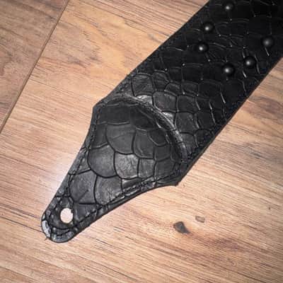 Carlino Steve Lukather #2 black scale leather with black studs 2025 - Black and black image 6