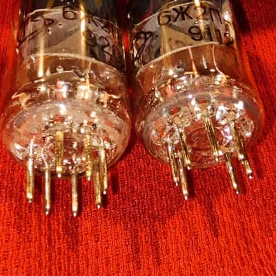 6J2P-EV 6AS6 5725 Strong Matched Pair Vintage Zhovten audio tubes NIB NOS image 2