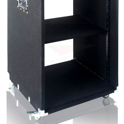 Rack Mount Cabinet Flight Case - Studio Mixer DJ Booth Cart Stand AMP Stage Gear image 6