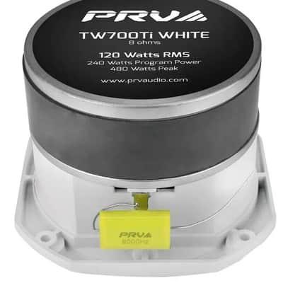 PRV TW700Ti WHITE Titanium 4" Super Bullet Tweeter 8-Ohm 240 Watts 3500 to 20kHZ image 3