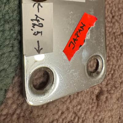 Unknown Neck plate Made in Japan 60s-80s - Chrome image 2