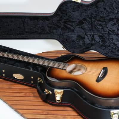Breedlove USA Concert CE Acoustic-Electric Guitar, Whiskey Burst Sitka Spruce/Myrtlewood image 9