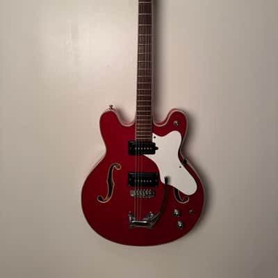 Mosrite Celebrity 2 1964 - Red with original case image 2