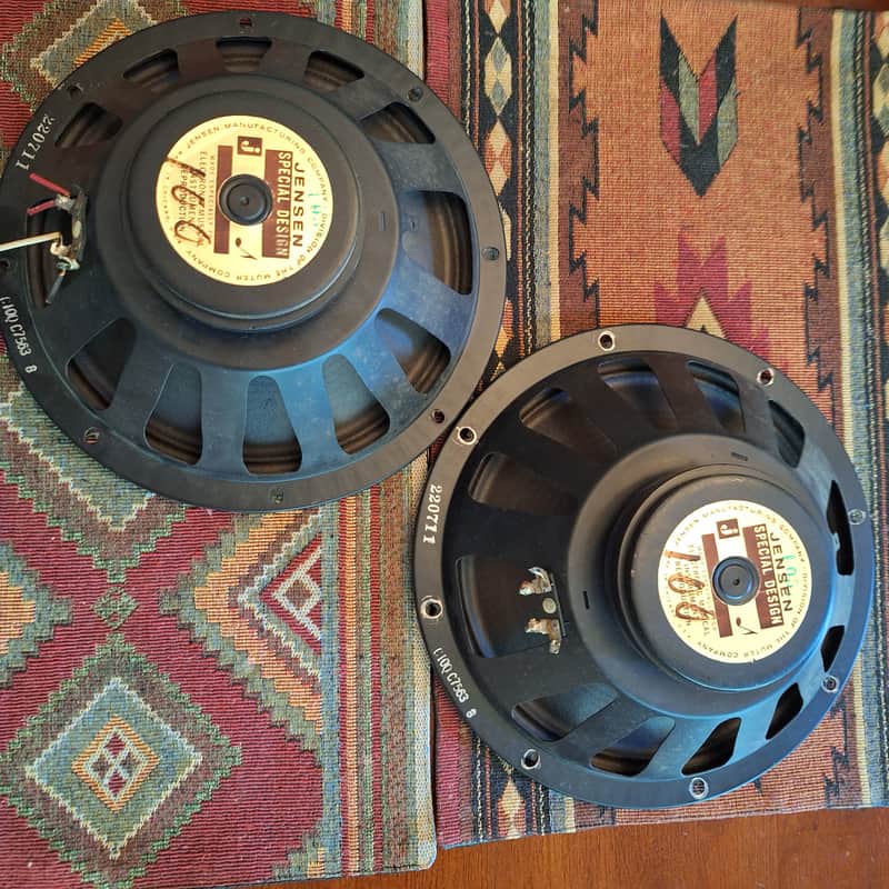 Jensen C10Q Reconed Vintage Speaker Pair 1967