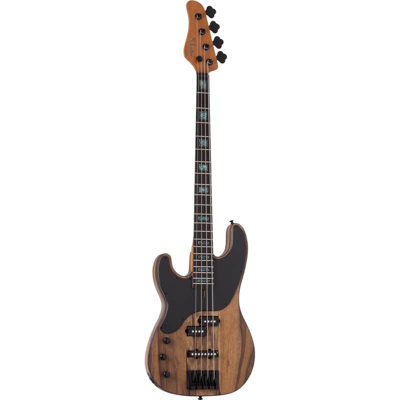 Schecter Model-T 4 Exotic Black Limba Left-Handed Natural Satin image 1