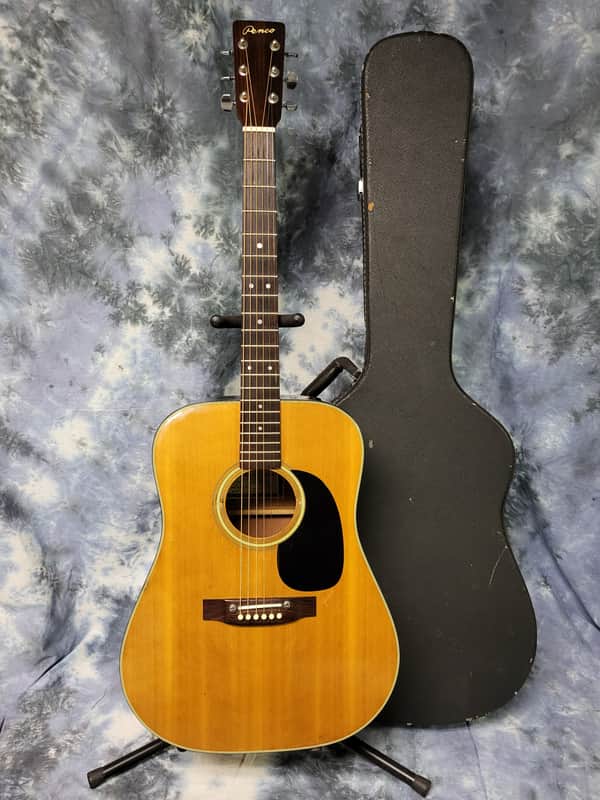 Vintage RARE 1975 Japan Penco A-12 Acoustic Guitar Pro Setup New
