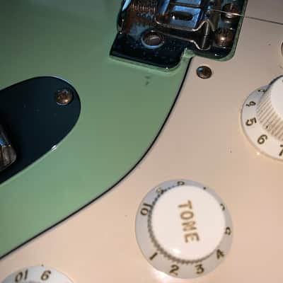 2013 Fender 60th anniversary American Special Stratocaster  with Maple Fretboard electric guitar made in the USA seafoam green image 4